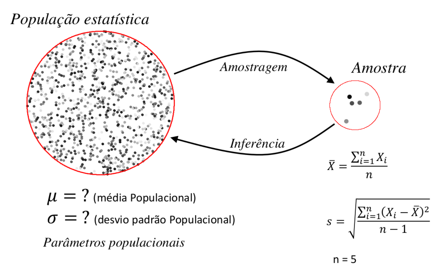 Processo de amostragem e inferência estatística